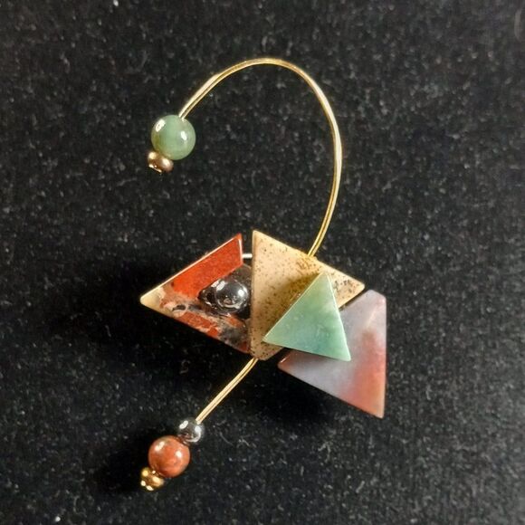 Artisian Brooch Multishaped and Colored - Picture 1 of 7